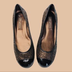 Brighton shoes slip on flats.  Brown, Leather NWOT